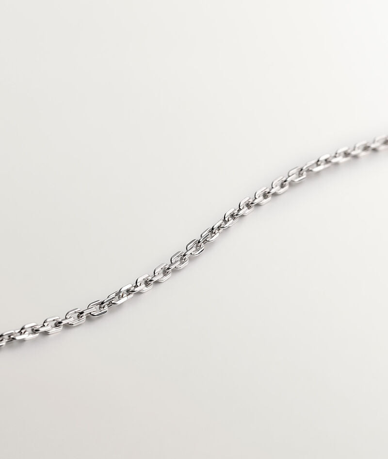 Choker de plata 925 con granates, amatistas moradas y zafiros blancos