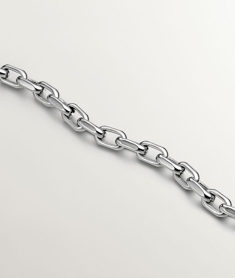 Collar de eslabones forza de plata 925 45cm